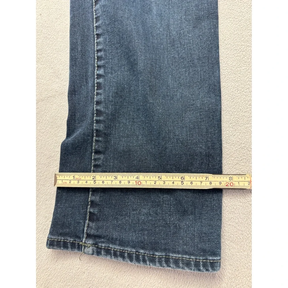 True Religion Geno Relaxed Slim Jeans Mens 38 Dark Wash Blue Geno Flap SN Denim
